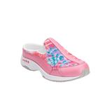 Wide Width Women's The Traveltime Slip On Mule by Easy Spirit in Pink Tie Dye (Size 8 1/2 W)