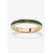 Women's Yellow Gold Plated Simulated Birthstone Eternity Ring by PalmBeach Jewelry in May (Size 8)