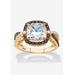 Women's Gold & Silver Princess-Cut Cubic Zirconia Ring by PalmBeach Jewelry in Gold (Size 9)