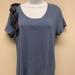 J. Crew Tops | J. Crew Factory Women’s T-Shirt Top Size L Blue | Color: Blue | Size: L