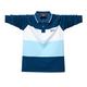 XJOE Casual Tipped Long-Sleeve Men Polo Shirt Classic Cotton Three Color Stripes Long-Sleeved Polo Shirt for Men 5151 (Blue,XL)