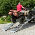 Aluminum Arched Folding ATV Ramps by Black Widow Metal in Gray | 2.25 H x 14 W x 120 D in | Wayfair MF2-12014-EZ