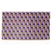 White 36 x 24 x 0.2 in Area Rug - East Urban Home Geometric Purple/Yellow/Area Rug Polyester | 36 H x 24 W x 0.2 D in | Wayfair