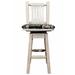 Loon Peak® Homestead Collection Bar Stool Wood/Upholstered in Brown | 38 H x 19 W x 18 D in | Wayfair 4910C3CEE2264BE09E36885758759B20