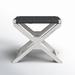 Joss & Main Monika Solid Wood Utility Stool Wood in Gray/Black | 20 H x 23 W x 16 D in | Wayfair 398DAE551B814598AE6246895422258B