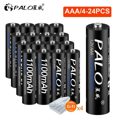 Palo 4 - 16 PCS 1100mah AAA Rechargeable Battery 1.2v Nimh AAA Battery rechargeable 3A Battery