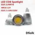 Lampe LED haute puissance intensité variable spot chaud/froid MR16 12 V GU5.3 110 V/220 V 9W 12W