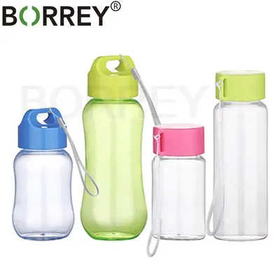 BORREY – bouteille d'eau étanche sans BPA pour petits enfants colorée Portable mes bouteilles de
