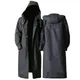 Manteau de pluie imperméable à capuche pour adultes imperméable Long noir EVA randonnée en