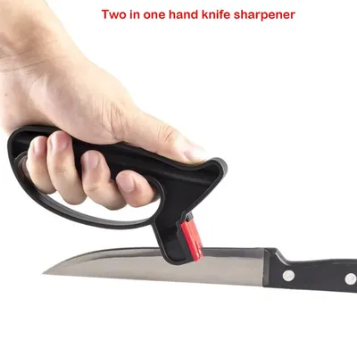 Affûteur de couteaux professionnel pratique 2 en 1, couteau à main, outil d'affûtage des ciseaux,