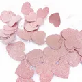 Confettis en forme de cœur en or rose pour fille confettis ronds en forme d'étoile pour mariage