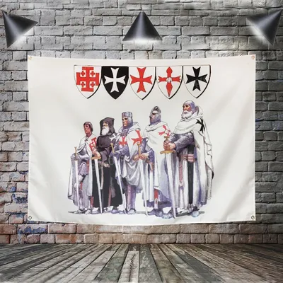 Knight Feel-Bannière en polyester à accrocher au mur décoration d'intérieur personnalisée