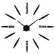 Horloge murale 3d à quartz nouvelle mode reloj de pared bref bricolage grands autocollants