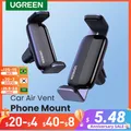 UGREEN – Support de Téléphone Portable pour Voiture avec Fixation sur la Grille d'Aération pour