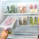 Boîte de rangement en plastique transparent pour réfrigérateur récipient alimentaire œuf poisson
