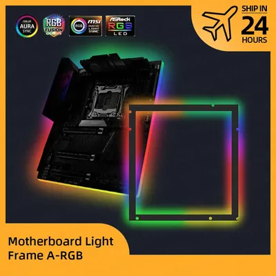 Panneau acrylique personnalisé pour PC carte mère A-RGB coussin d'éclairage 5V3Pin boîtier