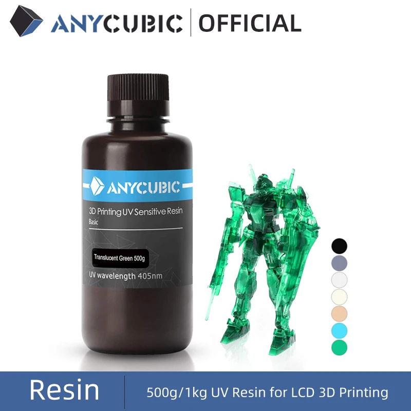 ANYCUBIC 1 kg/10 kg résine Standard photopolymère liquide 405nm résine UV pour imprimante 3D matériau de résine d