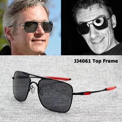 JackJad-Lunettes de soleil polarisées à monture carrée supérieure pour hommes lunettes de soleil