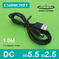 Câble d'alimentation USB 2.0 vers DC 5.5mm x 2.5mm 1.0M 1A prise en charge de 5V ou 12V câble de