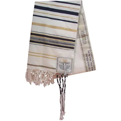 JKRISING-Châle de prière juif messianique bleu et or sac écharpe