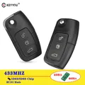 KEYYOU 433MHz 4D63/4D60 puce Flip télécommande clé de voiture pour Ford Focus 3 2 Mondeo Fiesta