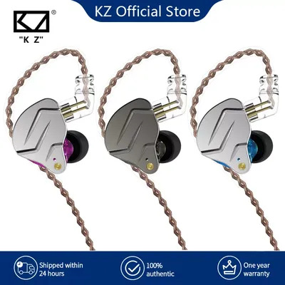 KZ Zmersible Pro Metal Earphones 1BA + 1esse Hybrid Technology HIFI Bass Earbuds In-Ear Monitor