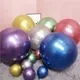 Ballon métallique chromé en latex 5/10/12/18 pouces grand ballon rond à hélium décorations de