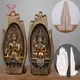 Statue de Bouddha en Résine Figurine de Moine TathagMiIndia Yoga Mains de Mandala Sculptures