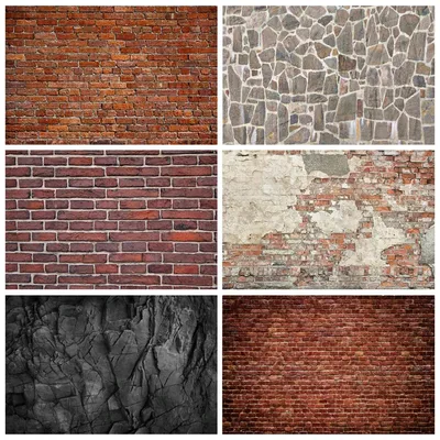 Laeacco-Arrière-plan de photographie intérieure vieux mur de briques noir pierre de carbone