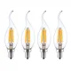 E14 LED Filament Ampoule Edison Rétro Bougie Lumière 2W/4W/6W Chaud/Froid Blanc AC220-240V 360