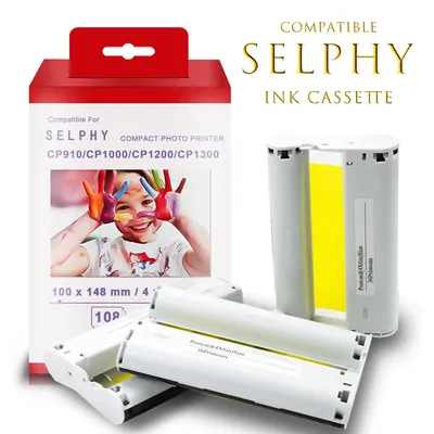 Topcolor KP108IN KP-36IN pour IL Selphy CplingCP1200 Cartouche D'encre D'imprimante CP900 CP910