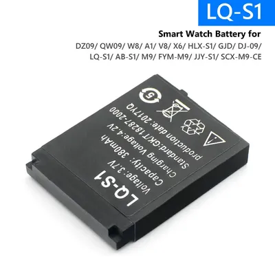 GTF Durable Montre Intelligente Batterie LQ-S1 3.7V 380mAh lithium Rechargeable Pour Montre