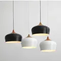 Luminaires suspendus minimalistes en aluminium abat-jour en aluminium décor luminaires Dia 30cm