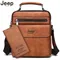 JEEP BULUO marque hommes bandoulière sacs à bandoulière de haute qualité fourre-tout mode homme d'affaires sac de messager grande taille sacs en cuir fendu