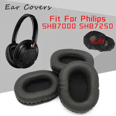 Coussinets d'oreille pour Philips SHB7000 SHB7250 oreillettes de remplacement en cuir PU éponge