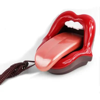 Red Lips Kd'appareils-Téléphone fixe filaire pour enfants mini maison souris portable pour dame