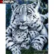 MFUN-Peinture diamant "Animal tigre" 3D broderie complète 5D perles carrées ou rondes points de
