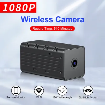 Mini caméra IP intérieure sans fil avec moniteur à distance micro caméra enregistreur vidéo