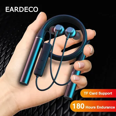 EARDECO – casque d'écoute sans fil Bluetooth oreillettes de Sport avec micro stéréo bandeau de