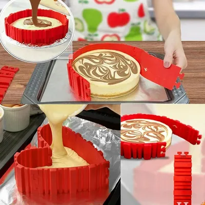 Moule à gâteau magique en silicone 4 pièces/ensemble multi-style puzzle outil de cuisson