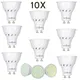 Ampoules de budgétaire LED GU10 pour la décoration intérieure melon froid et chaud blanc lampe GU