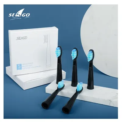 SEAGO-Têtes de brosse à dents électrique sonique de rechange ensemble de 899 pièces (4 têtes) pour