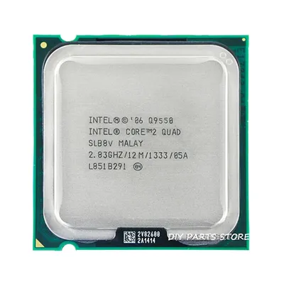 Processeur CPU Q9550 4 cœurs 2 façades prise LGA 775 2.8G Hz 12 Mo 1333GHz