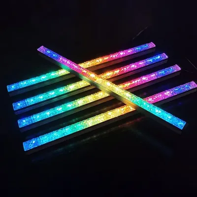 Barre lumineuse LED ARGB lentille en diamant accessoires d'ordinateur domestique pour boîtier PC