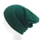 Bonnet Uni Extensible pour Femme Casquette Crâne Solide Garder au Chaud Vert Foncé Gris Bleu