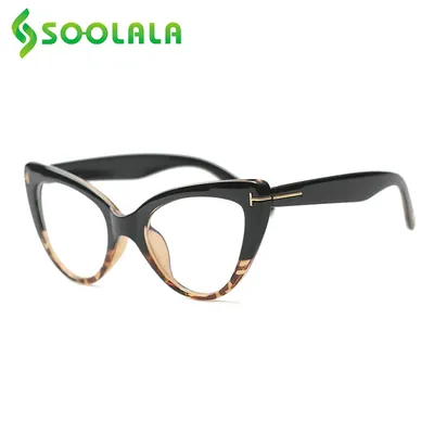 SOOLALA – lunettes de lecture Anti-lumière bleue œil de chat pour femmes monture d'ordinateur