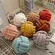 Coussins de lit en peluche à nœud doux décoration de maison livraison directe