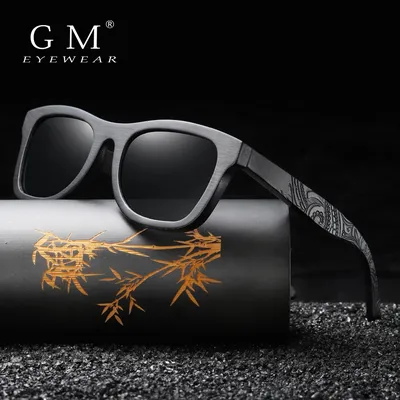 GM – lunettes de soleil polarisées en bois pour hommes et femmes marque de luxe Vintage avec