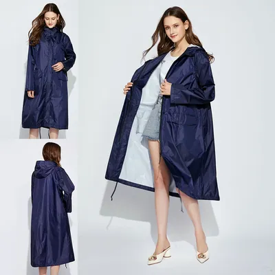 Imperméable long à capuche pour hommes et femmes veste Ponchos manteau de pluie de randonnée