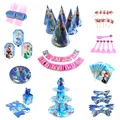 Disney Frozen Design filles décorations de fête d'anniversaire sac cadeau tasses en papier assiettes